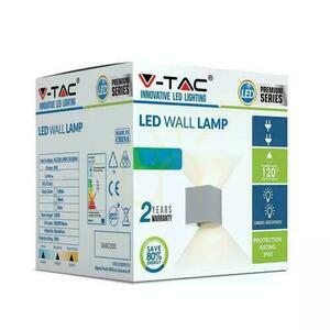 V-TAC 6W Wall Mounted Wall Mounted Wall Mounted Top Down Adjustable Grey Square Bridgelux VT-759 3000K 660lm small 4