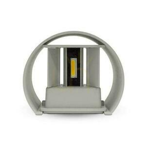 Nástenný 6W V-TAC hore dole nastaviteľný sivý okrúhly IP65 Bridgelux VT-756 3000K 660lm 1 Nástenný 6W V-TAC hore dole nastaviteľný sivý okrúhly IP65 Bridgelux VT-756 3000K 660lm small 1