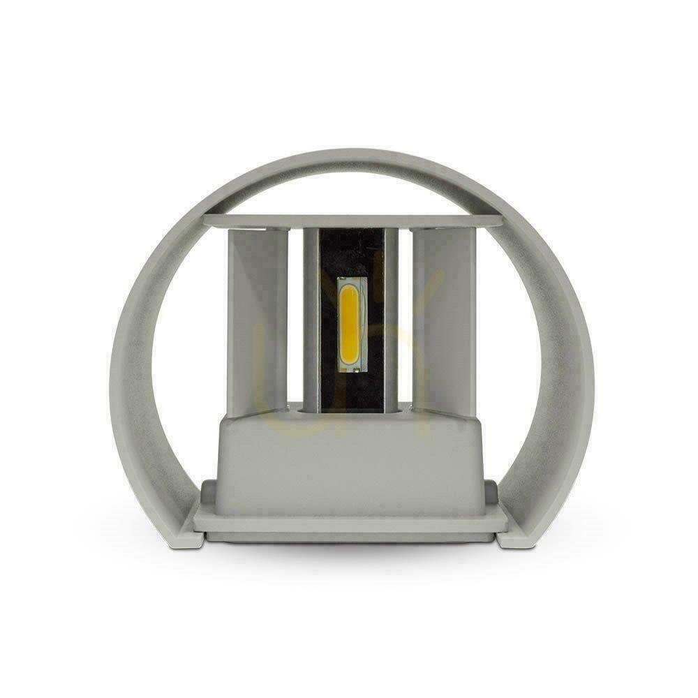 vyhliadka Nástenný 6W V-TAC hore dole nastaviteľný sivý okrúhly IP65 Bridgelux VT-756 3000K 660lm Nástenný 6W V-TAC hore dole nastaviteľný sivý okrúhly IP65 Bridgelux VT-756 3000K 660lm