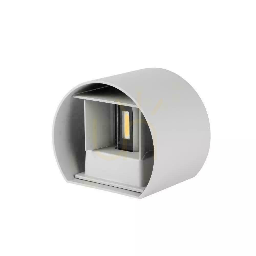 Náhľad Nástenný 6W V-TAC hore dole nastaviteľný sivý okrúhly IP65 Bridgelux VT-756 3000K 660lm Nástenný 6W V-TAC hore dole nastaviteľný sivý okrúhly IP65 Bridgelux VT-756 3000K 660lm