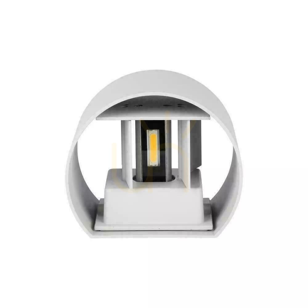 Displej Nástenný 6W V-TAC hore dole nastaviteľný sivý okrúhly IP65 Bridgelux VT-756 3000K 660lm Nástenný 6W V-TAC hore dole nastaviteľný sivý okrúhly IP65 Bridgelux VT-756 3000K 660lm