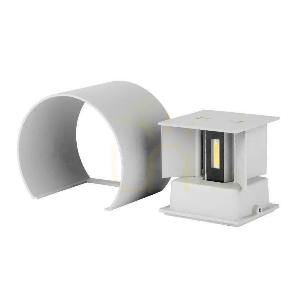 Šou Nástenný 6W V-TAC hore dole nastaviteľný sivý okrúhly IP65 Bridgelux VT-756 3000K 660lm Nástenný 6W V-TAC hore dole nastaviteľný sivý okrúhly IP65 Bridgelux VT-756 3000K 660lm