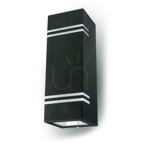 Skontrolujte Záhradné nástenné svietidlo V-TAC Square Black GU10 Top Bottom IP44 VT-7662 Záruka 3 roky