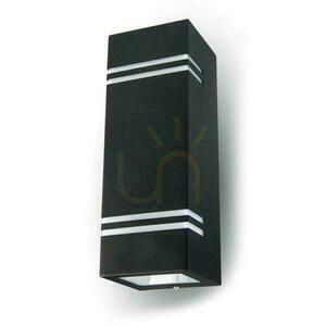 Záhradné nástenné svietidlo V-TAC Square Black GU10 Top Bottom IP44 VT-7662 Záruka 3 roky small 0