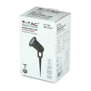 Záhradné zemné svietidlo Hliníkové svietidlo GU10 čierne IP44 V-TAC VT-769 Záruka 3 roky small 4