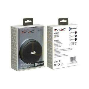 Prenosný reproduktor Bluetooth Micro USB Vysokokvalitný kábel 800 mAh čierny V-TAC VT-6211 small 1