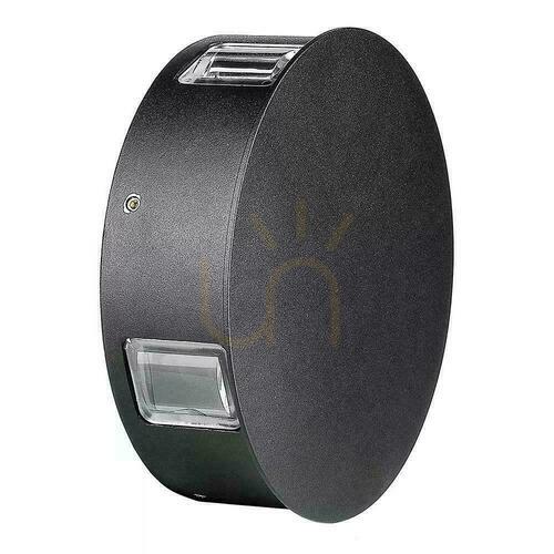 Skontrolujte V-TAC 4W LED nástenné svietidlo IP65 Black Round VT-706 4000K 440lm