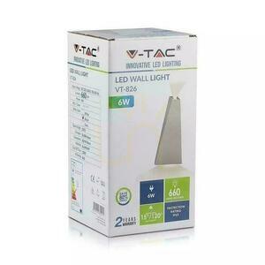 Nástenné svietidlo V-TAC 6W LED čierne IP65 VT-826 3000K 660lm. small 3
