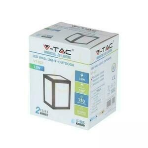 V-TAC 12W LED nástenné svietidlo IP65 čierne VT-822 4000K 750lm small 2