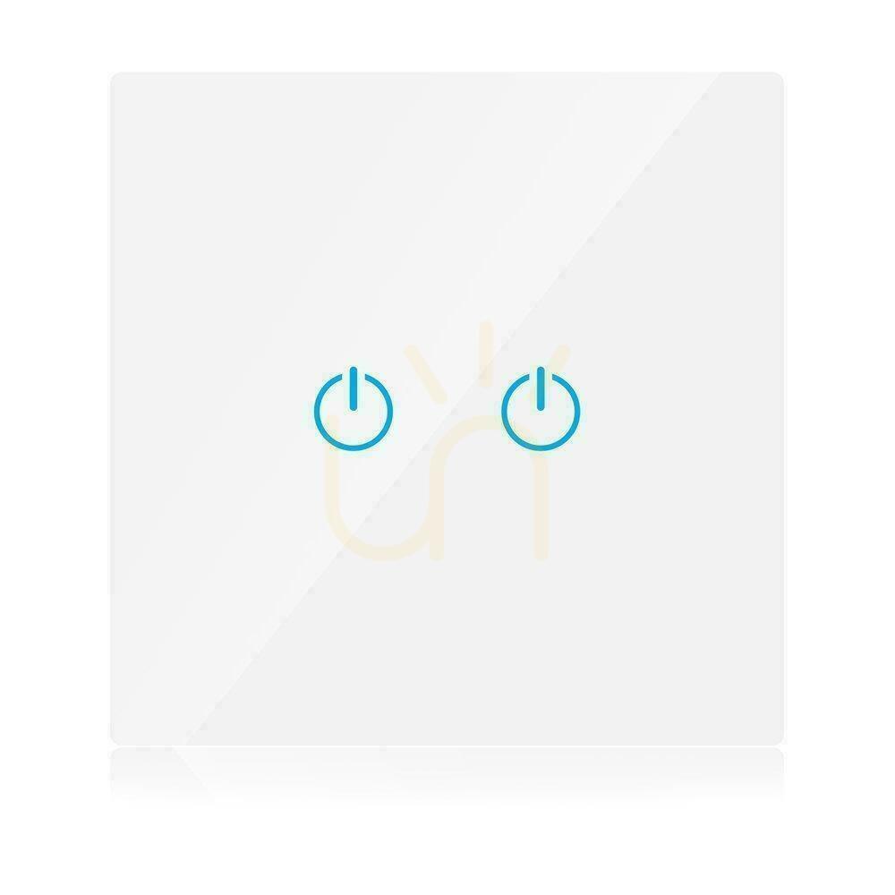 Skontrolujte SMART WiFi V-TAC Dvojitý sklenený vypínač biely Amazon Alexa, Google Home, Nest VT-5004 SMART WiFi V-TAC Dvojitý sklenený vypínač biely Amazon Alexa, Google Home, Nest VT-5004