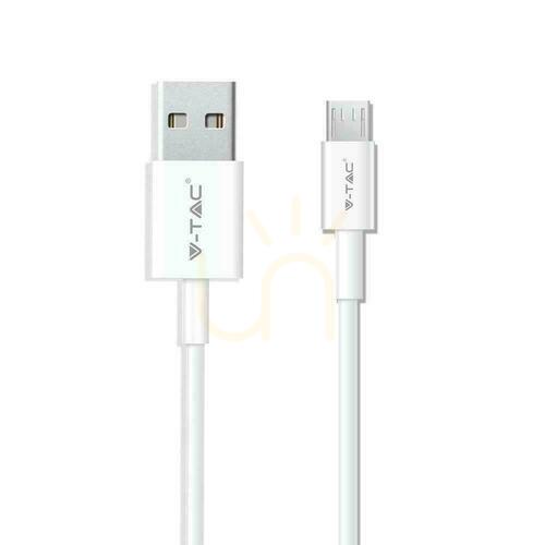 Skontrolujte V-TAC Micro USB kábel 1M biely strieborný séria VT-5321