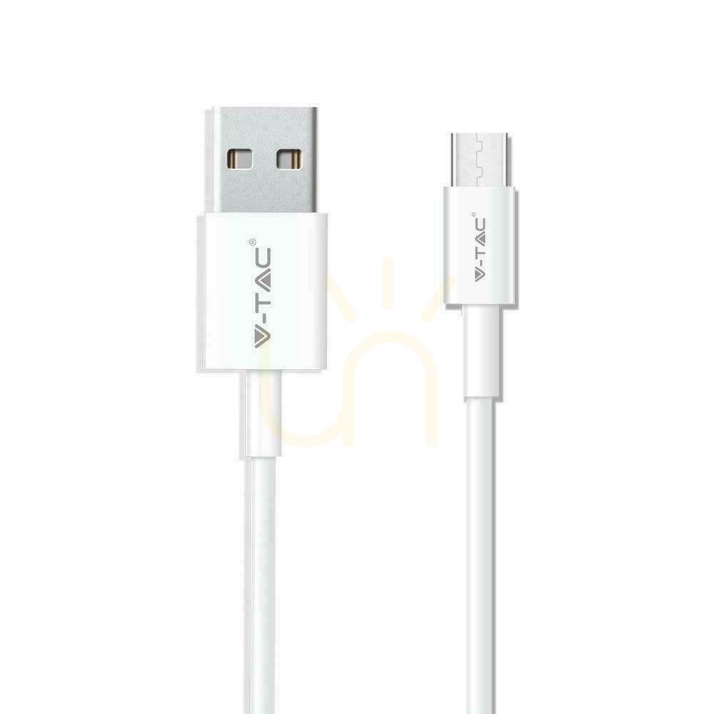 Skontrolujte V-TAC USB kábel typu C 1M biely strieborný séria VT-5322 V-TAC USB kábel typu C 1M biely strieborný séria VT-5322