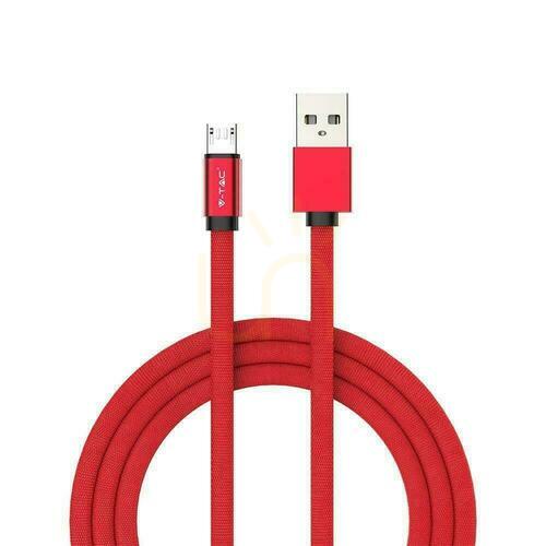 Skontrolujte V-TAC Micro USB kábel 1M Red Ruby Series VT-5341