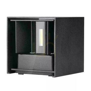 V-TAC 12W LED nástenné svietidlo s hornou spodnou časťou s nastaviteľným čipom BRIDGELUX Black Square IP65 VT-759-12 4000K 1100lm small 1