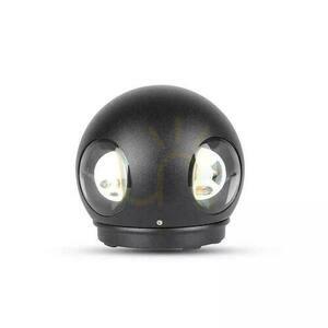 Nástenné svietidlo V-TAC 4W LED čierne okrúhle IP65 VT-834 3000K 440lm. small 0