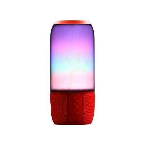 Skontrolujte V-TAC Bezdrôtový inteligentný LED reproduktor s Bluetooth 2x3W USB Micro SD červený VT-7456