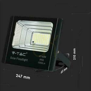 V-TAC Solárny LED projektor 16W čierny IP65, diaľkové ovládanie, časovač VT-40W 4000K 1050lm 9 V-TAC Solárny LED projektor 16W čierny IP65, diaľkové ovládanie, časovač VT-40W 4000K 1050lm small 9
