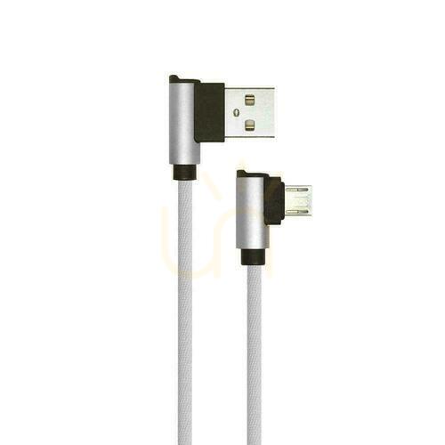 Skontrolujte Micro USB kábel V-TAC Diamond VT-5361, sivý, 1 m, uhlový konektor