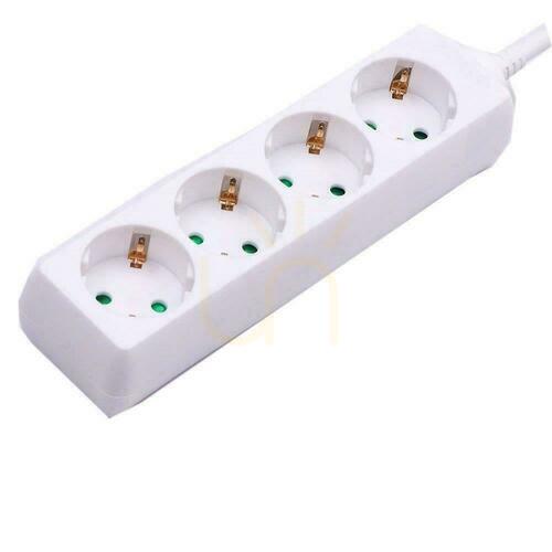 Skontrolujte Predlžovací kábel V-TAC so 4 zásuvkami (3G 1,5MM2 X 3M) biely VT-1104