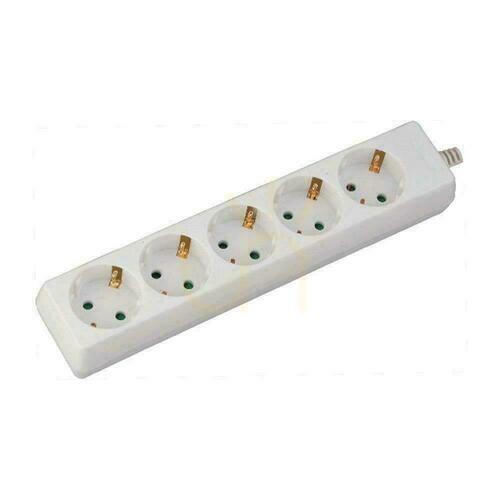 Skontrolujte Predlžovací kábel V-TAC s 5 zásuvkami (3G 1,5MM2 X 3M) biely VT-1105