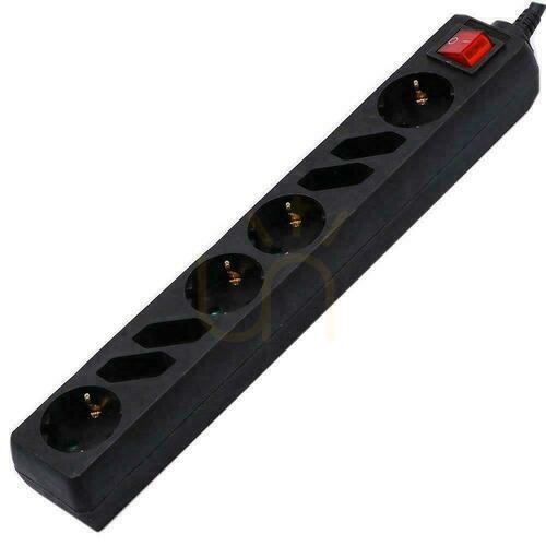 Skontrolujte Predlžovací kábel 8 zásuviek s prepínačom V-TAC 4+4 (3G 1,5MM2 X 1,5M ) čierny VT-1118