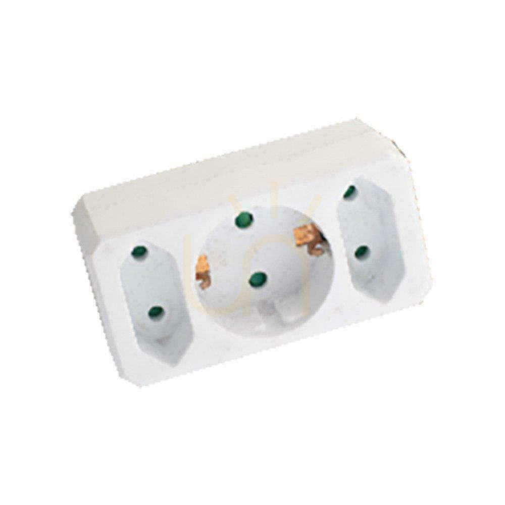 Skontrolujte Rozdeľovač 3x (2+1) 2x Euro 10A 1 x 10/16A 250V V-TAC biely VT-1005 Rozdeľovač 3x (2+1) 2x Euro 10A 1 x 10/16A 250V V-TAC biely VT-1005