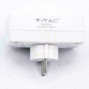 Rozdeľovač 4x 10A 250V V-TAC biely VT-1004 small 1