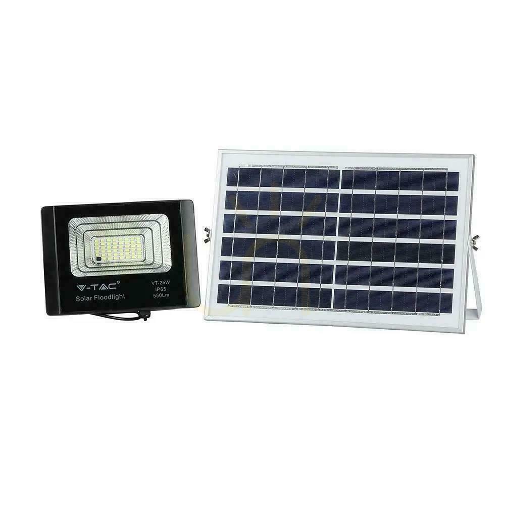 Skontrolujte V-TAC Solárny LED projektor 12W čierny IP65, diaľkové ovládanie, časovač VT-25W 6000K 550lm V-TAC Solárny LED projektor 12W čierny IP65, diaľkové ovládanie, časovač VT-25W 6000K 550lm