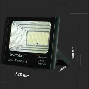 V-TAC 35W solárny LED projektor čierny IP65, diaľkové ovládanie, časovač VT-100W 6000K 2450lm 7 V-TAC 35W solárny LED projektor čierny IP65, diaľkové ovládanie, časovač VT-100W 6000K 2450lm small 7