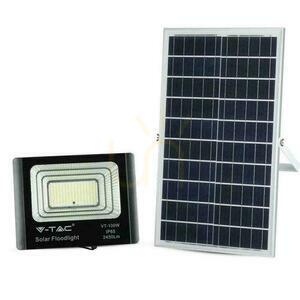 V-TAC 35W solárny LED projektor čierny IP65, diaľkové ovládanie, časovač VT-100W 6000K 2450lm 0 V-TAC 35W solárny LED projektor čierny IP65, diaľkové ovládanie, časovač VT-100W 6000K 2450lm small 0