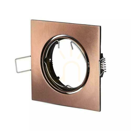 Skontrolujte Mesh V-TAC GU10 Square Movable Copper VT-779-SB 3 roky záruka