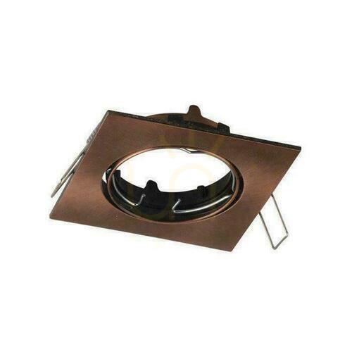 Skontrolujte Mesh V-TAC GU10 Square Movable Copper VT-779-SB 3 roky záruka