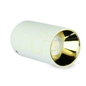 Stropné svietidlo V-TAC GU10 Round Surface Mounted Tube White+Gold 80x140mm VT-882-R 3 roky záruka small 1