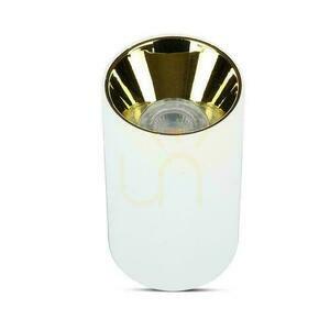 Stropné svietidlo V-TAC GU10 Round Surface Mounted Tube White+Gold 80x140mm VT-882-R 3 roky záruka small 2