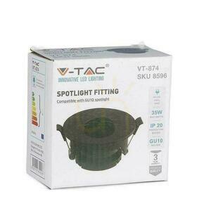 Mesh V-TAC GU10 Asymetrický zapustený čierny okrúhly VT-874 Záruka 3 roky small 3