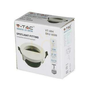 Zápustné svietidlo V-TAC VT-884 GU10 biele/čierne okrúhle small 5