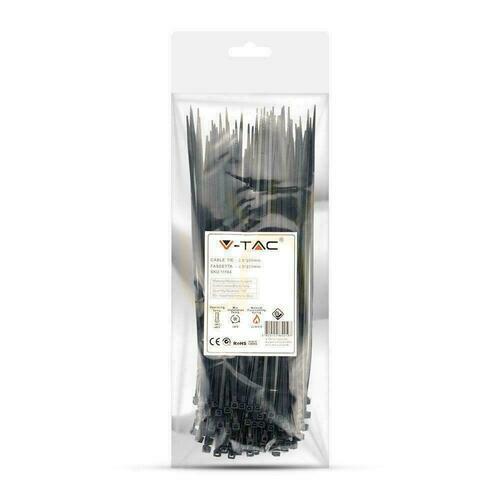 Skontrolujte Svorka V-TAC 2,5x200 mm čierna 8 kg Nylon66 (balenie. 100ks)