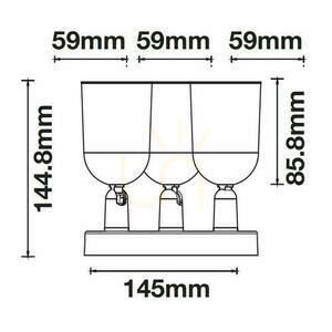 Nástenné svietidlo V-TAC 3xGU10 White VT-899 small 4
