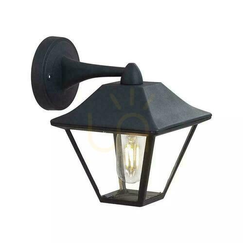 Skontrolujte V-TAC IP44 E27 Black Mat VT-843 Záhradná nástenná lampa 3 roky záruka