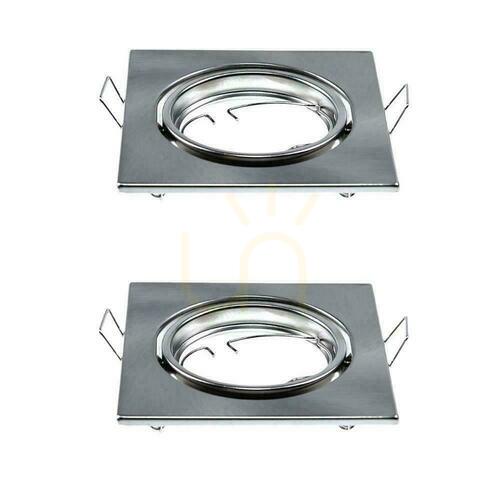 Skontrolujte Mesh V-TAC GU10 Square Movable Satin (balenie. 2 ks) VT-817-SQ-SN 3 roky záruka