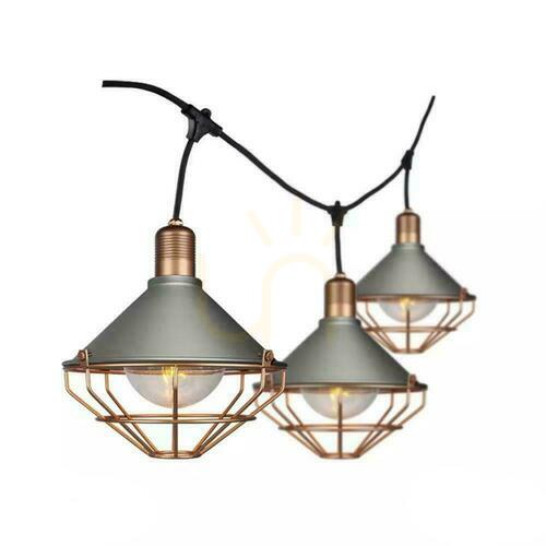 Skontrolujte Záhradná girlanda 6xE27 3metre MAT Copper Mesh LOFT IP65 V-TAC VT-717BS 5 rokov záruka