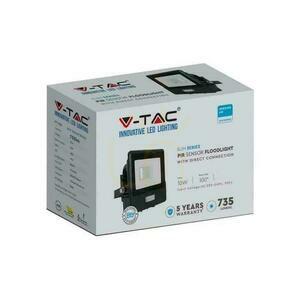 V-TAC LED projektor 10W SAMSUNG CHIP Senzor pohybu čierny s MUFa VT-118S 3000K 735lm 5 rokov záruka small 3