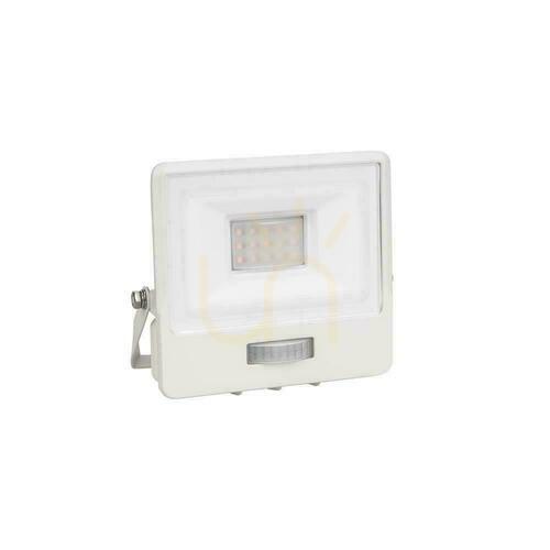 Skontrolujte V-TAC LED projektor 10W SAMSUNG CHIP Senzor pohybu biely s MUFa VT-118S 6500K 735lm 5 rokov záruka
