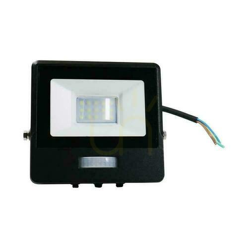 Skontrolujte V-TAC LED projektor 10W SAMSUNG CHIP Senzor pohybu Čierny kábel 1M VT-118S-1 6400K 735lm 5 rokov záruka