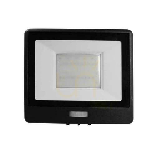 Skontrolujte LED projektor V-TAC 50W SAMSUNG CHIP Senzor pohybu Čierny kábel 1M VT-158S-1 4000K 4000lm Záruka 5 rokov