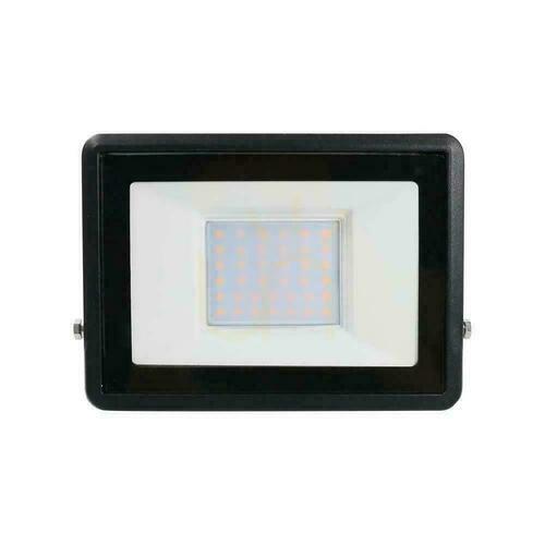 Skontrolujte V-TAC 30W SAMSUNG CHIP LED projektor čierny s MUFa VT-138 6500K 2340lm 5 rokov záruka