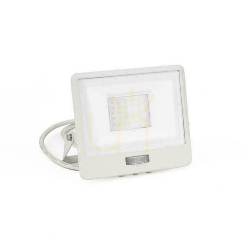 Skontrolujte V-TAC 30W SAMSUNG CHIP LED Projektor Senzor pohybu Biely kábel 1M VT-138S-1 4000K 2340lm 5 rokov záruka