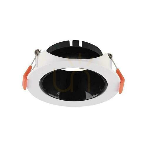 Skontrolujte Zapustený bodový rám V-TAC VT-931 GU10, okrúhly biely s čiernym reflektorom, 85 mm