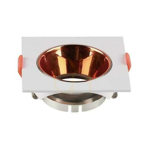 Skontrolujte Biele zápustné svietidlo GU10 V-TAC VT-932 s medeným reflektorom