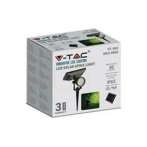 LED V-TAC Solar 2W IP65 VT-952 6400K 40lm Uzemnené záhradné svietidlo 3 roky záruka 1 LED V-TAC Solar 2W IP65 VT-952 6400K 40lm Uzemnené záhradné svietidlo 3 roky záruka small 1